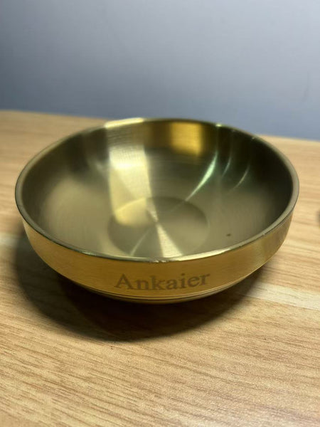 Ankaier Golden Stainless Steel Bowl 14.5cm