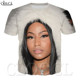 3D Print Fashion Sexy T Shirt Rapper Star Nicki Minaj Singer Hip Hop Sweatshirt Tees Casual Plus Size Tshirt Women/Men Clothes