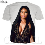 3D Print Fashion Sexy T Shirt Rapper Star Nicki Minaj Singer Hip Hop Sweatshirt Tees Casual Plus Size Tshirt Women/Men Clothes