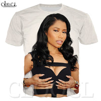 3D Print Fashion Sexy T Shirt Rapper Star Nicki Minaj Singer Hip Hop Sweatshirt Tees Casual Plus Size Tshirt Women/Men Clothes