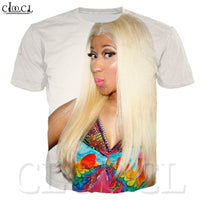 3D Print Fashion Sexy T Shirt Rapper Star Nicki Minaj Singer Hip Hop Sweatshirt Tees Casual Plus Size Tshirt Women/Men Clothes