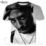 3D Print Rapper Tupac Casual T Shirt 2pac Men Women Amaru Shakur T Shirts Short Sleeve Streetwear Hip Hop Star Singer Pullovers