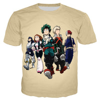 Anime My Hero Academia T Shirt 3D Print Casual Fashion Men's Clothing T Shirt Harajuku Men Women Streetwear Tops Pullover T156