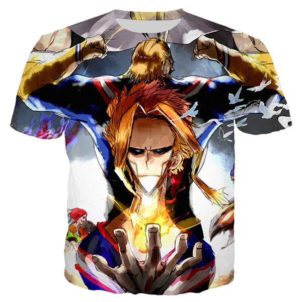 Anime My Hero Academia T Shirt 3D Print Casual Fashion Men's Clothing T Shirt Harajuku Men Women Streetwear Tops Pullover T156