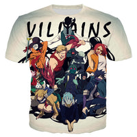 Anime My Hero Academia T Shirt 3D Print Fashion Men's Clothing Short Sleeve Casual Men Women Streetwear Tops T159