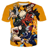 Anime My Hero Academia T Shirt 3D Print Fashion Men's Clothing Short Sleeve Casual Men Women Streetwear Tops T159