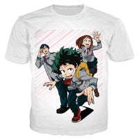 Anime My Hero Academia T Shirt 3D Print Fashion Men's Clothing Short Sleeve Casual Men Women Streetwear Tops T159