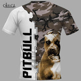 CLOOCL 2021 Newest Popular Animal Pitbull 3D Printed Men T Shirt Harajuku Summer Short Sleeve Casual Unisex Tops Drop Shipping