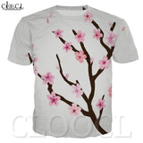 CLOOCL 3D Print Men/Women T Shirt Anime Plum Blossom Short Sleeve O-Neck Tshirt Funny Unisex Shirts Harajuku T Shirt Tops Tees