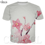 CLOOCL 3D Print Men/Women T Shirt Anime Plum Blossom Short Sleeve O-Neck Tshirt Funny Unisex Shirts Harajuku T Shirt Tops Tees