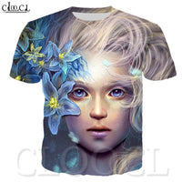 CLOOCL 3D Print Wild Fashion T-shirt Popular New Sexy Girl Print Short Sleeve Harajuku Style Casual T Shirt Tops Streetwear