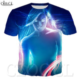 CLOOCL 3D Print Wild Fashion T-shirt Popular New Sexy Girl Print Short Sleeve Harajuku Style Casual T Shirt Tops Streetwear