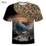 CLOOCL Animals Catfish 3D Printed Mens T Shirt Harajuku Summer Short Sleeve Street Casual Unisex T-shirt Tops Drop Shipping