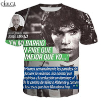 CLOOCL Diego Armando Maradona Men Women New Funny T Shirt 3D Print Short Sleeve Fashion Streetwear Couple Tops Drop Shipping