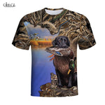 CLOOCL Newest Duck Hunting 3D Printed Mens T Shirt Harajuku Summer Short Sleeve Street Casual Unisex T-shirt Tops Drop Shipping