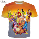 Cartoon Scooby Doo Men Women T Shirts 3D Print Anime Short Sleeve Jogging Sweatshirt Casual Streetwear Hippie Hipster Pullover