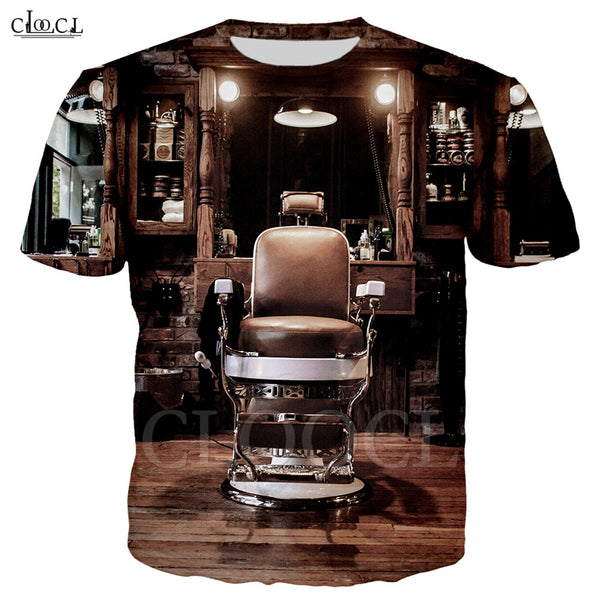 Classic Retro Barber Shop T Shirt Men Women 3D Print Design Scissors Haircut Sweatshirt Harajuku Hoodie Streetwear Dropshipping