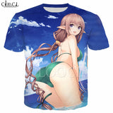 Drop Shipping Game Azur Lane T Shirt Men Women 3D Print Anime Girl Short Sleeve Sweatshirt Hip Hop Streetwear Plus Size Pullover