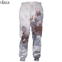 Fashion Game Kratos God of War T Shirt Women Men Hoodie Set 3D Print Jogging Pant Warrior Sweatshirt Harajuku Zipper Hooded Tops